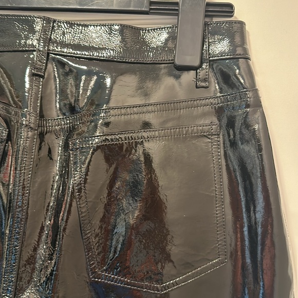 rag & bone patent leather crop straight leg pant size 27 - Picture 11 of 12